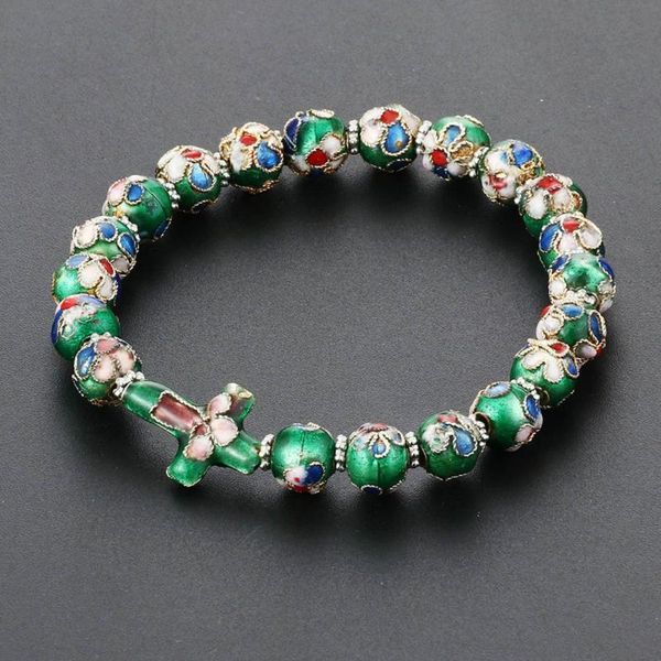 charm bracelets 2pcs rosary cloisonne beads bangles womens ethnic cuff sideways cross prayer jewelry ladies pulseira mn49, Golden;silver 
charm bracelets 2pcs rosary cloisonne beads bangles womens ethnic cuff sideways cross prayer jewelry ladies pulseira mn49, Golden;silver