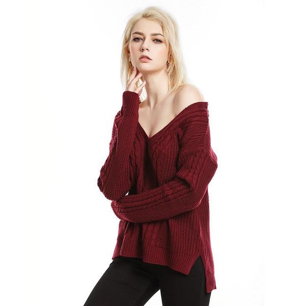 women's sweaters european and american loose pullover sweater women autumn winter long-sleeved knitted ladies, White;black
women's sweaters european and american loose pullover sweater women autumn winter long-sleeved knitted ladies, White;black