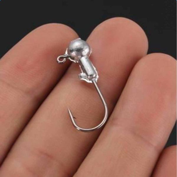 jig head fishing hooks lead round jigs tackle