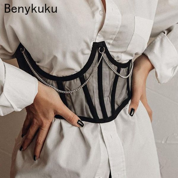 punk metal chain black corset mall goth high waist corsets harajuku vintage mesh see through shaper gothic women belts, Black;brown
punk metal chain black corset mall goth high waist corsets harajuku vintage mesh see through shaper gothic women belts, Black;brown