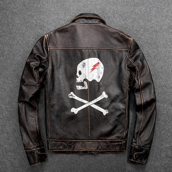 factory men vintage black cow fashion back skull print cowhide leather jacket riding biker jackets men's & faux
factory men vintage black cow fashion back skull print cowhide leather jacket riding biker jackets men's & faux