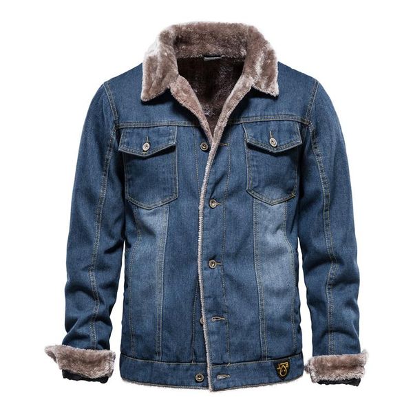men's jackets plus velvet cotton denim jacket men casual solid color fur collar mens jeans winter fashion for, Black;brown
men's jackets plus velvet cotton denim jacket men casual solid color fur collar mens jeans winter fashion for, Black;brown