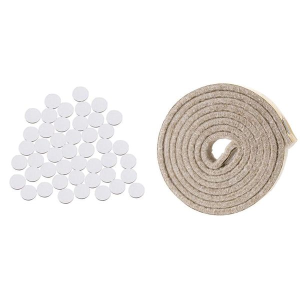 bath mats 1 pcs self-stick heavy duty felt strip roll, creamy-white & 48 furniture round pads
bath mats 1 pcs self-stick heavy duty felt strip roll, creamy-white & 48 furniture round pads