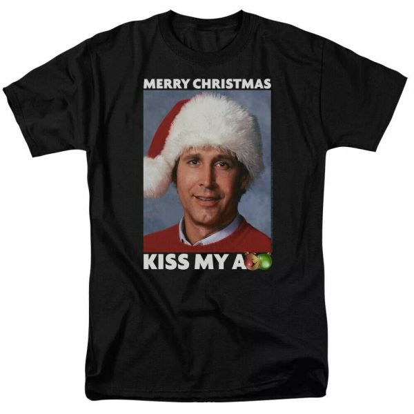 christmas vacation merry kiss t shirt mens licensed holiday movie tee black, White;black
christmas vacation merry kiss t shirt mens licensed holiday movie tee black, White;black