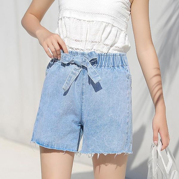 women's jeans ladies summer shorts loose high waist denim straps elastic straight women, Blue
women's jeans ladies summer shorts loose high waist denim straps elastic straight women, Blue