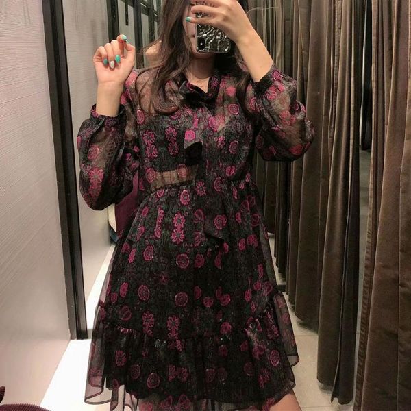 casual dresses 2021 autumn winter floral print dress women fashion bowknot o neck long sleeve vintage party for women's, Black;gray
casual dresses 2021 autumn winter floral print dress women fashion bowknot o neck long sleeve vintage party for women's, Black;gray