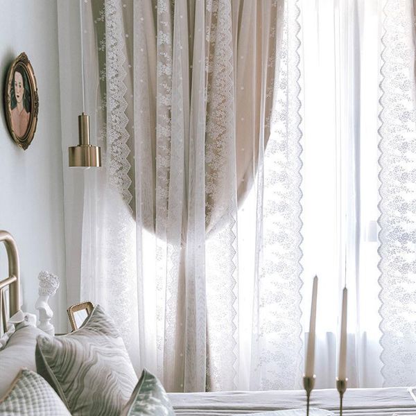 curtain & drapes french korean princess pream pink beige shading yarn double lace embroidery fabric living room
curtain & drapes french korean princess pream pink beige shading yarn double lace embroidery fabric living room
