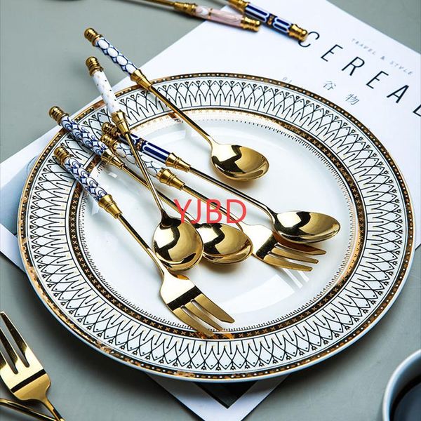 stainless steel gold cake dessert forks fruit fork ceramic long handle brilliant used for in party snail restaurant
stainless steel gold cake dessert forks fruit fork ceramic long handle brilliant used for in party snail restaurant
