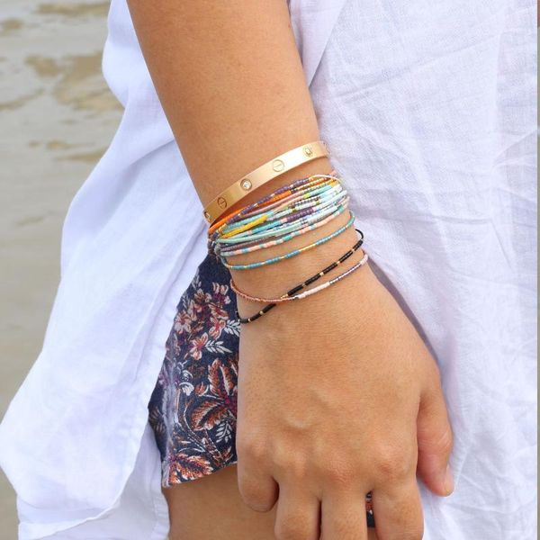 charm bracelets quanchi miyuki glass beads for women color handmade bracelet fashion couples friendship pulseras jewelry, Golden;silver
charm bracelets quanchi miyuki glass beads for women color handmade bracelet fashion couples friendship pulseras jewelry, Golden;silver