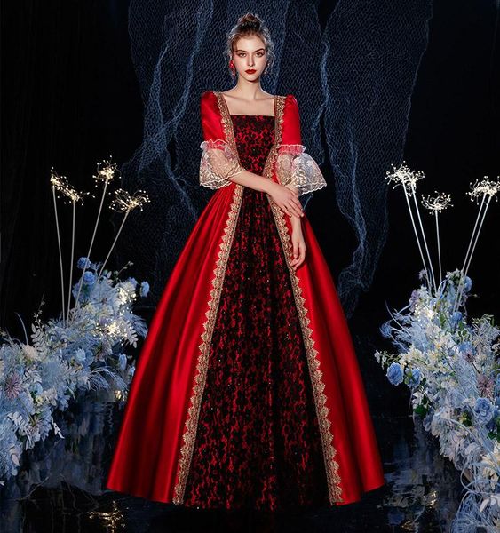 casual dresses can be customized 2021 christmas red and black performance party dress drama stage show queen costume, Black;gray
casual dresses can be customized 2021 christmas red and black performance party dress drama stage show queen costume, Black;gray