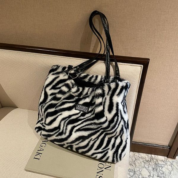 evening bags vintage zebra stripes cow print plush shoulder bag women large handbags 2021 women's designer shopper tote gift
evening bags vintage zebra stripes cow print plush shoulder bag women large handbags 2021 women's designer shopper tote gift