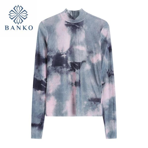 women's t-shirt tie dye bodycon t shirt women streetwear stand collar zipper long sleeve tees female harajuku fashion casual elastic ti, White
women's t-shirt tie dye bodycon t shirt women streetwear stand collar zipper long sleeve tees female harajuku fashion casual elastic ti, White