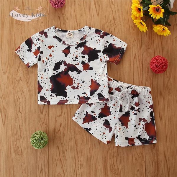 clothing sets 2021 spring baby girl clothes o neck short sleeve cows print shorts bottoms two piece set outfit kids, White
clothing sets 2021 spring baby girl clothes o neck short sleeve cows print shorts bottoms two piece set outfit kids, White