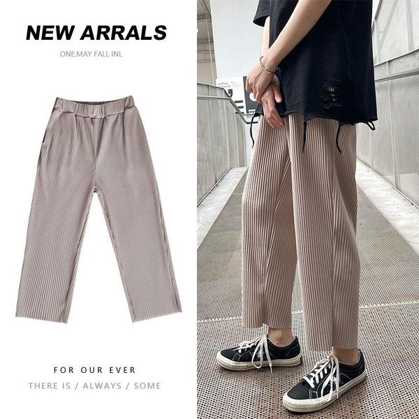 pleated pants men's fashion casual wide-leg men streetear korean spring summer thin ice silk mens m-5xl, Black
pleated pants men's fashion casual wide-leg men streetear korean spring summer thin ice silk mens m-5xl, Black