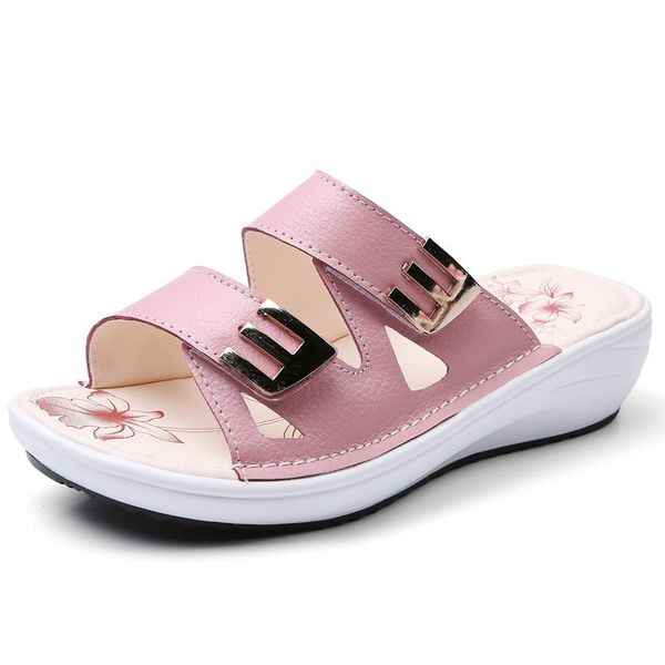 sandals slipers women 2021 summer arrivals genuine leather rubber outsole wedge platform casual slip on, Black
sandals slipers women 2021 summer arrivals genuine leather rubber outsole wedge platform casual slip on, Black