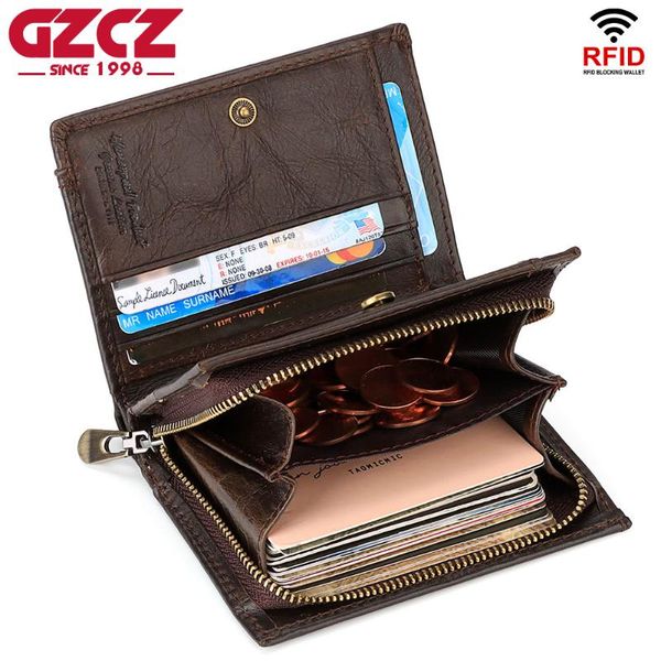 wallets gzcz genuine cowhide leather men's wallet classic style short male coin purse small card holder vallet money bag, Red;black
wallets gzcz genuine cowhide leather men's wallet classic style short male coin purse small card holder vallet money bag, Red;black