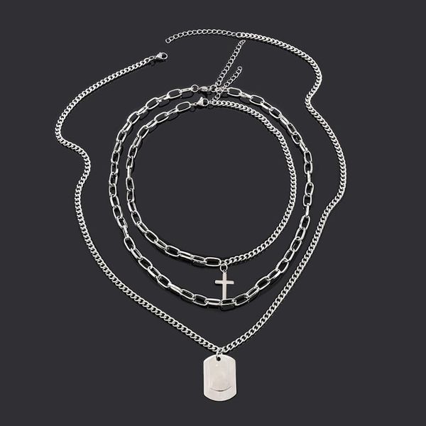 chokers stainless steel cross pendant necklace men and women retro multi-layer punk hip hop metal chain male fashion jewelry, Golden;silver
chokers stainless steel cross pendant necklace men and women retro multi-layer punk hip hop metal chain male fashion jewelry, Golden;silver