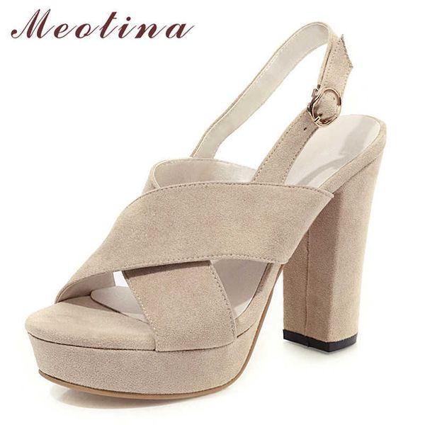 meotina women shoes platform super high heel sandals round toe block heels ladies sandals buckle summer black large size .5 210608
meotina women shoes platform super high heel sandals round toe block heels ladies sandals buckle summer black large size .5 210608