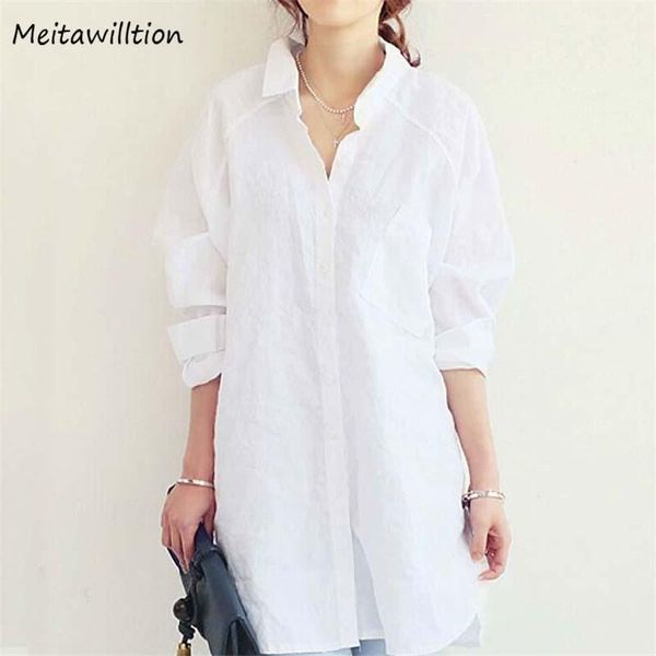 women's blouses & shirts autumn women cotton linen long blouse 2021 casual lapel sleeve loose bf style office white
women's blouses & shirts autumn women cotton linen long blouse 2021 casual lapel sleeve loose bf style office white