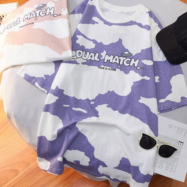 women's t-shirt hip hop tie dye streetwear letter printed tshirt 2021 men/women summer tee harajuku 100% cotton short sleeve cloth, White
women's t-shirt hip hop tie dye streetwear letter printed tshirt 2021 men/women summer tee harajuku 100% cotton short sleeve cloth, White