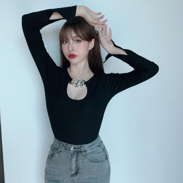 women's t-shirt jlong black t shirt spring summer long sleeve t-shirts streetwear, White
women's t-shirt jlong black t shirt spring summer long sleeve t-shirts streetwear, White