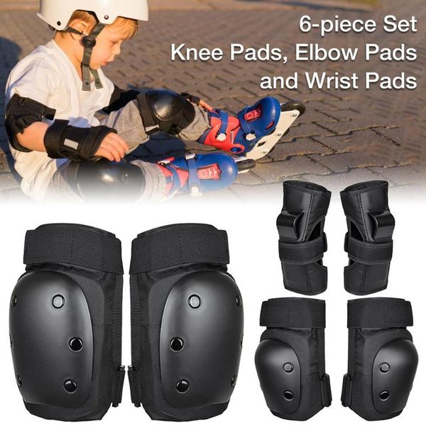 elbow & knee pads 6 pcs ice roller skating protective gear bicycle skateboard set kids protector, Black;gray
elbow & knee pads 6 pcs ice roller skating protective gear bicycle skateboard set kids protector, Black;gray