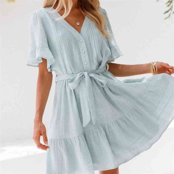 summer women's casual solid color v-neck short-sleeved belt decorated dress 210430, Black;gray
summer women's casual solid color v-neck short-sleeved belt decorated dress 210430, Black;gray