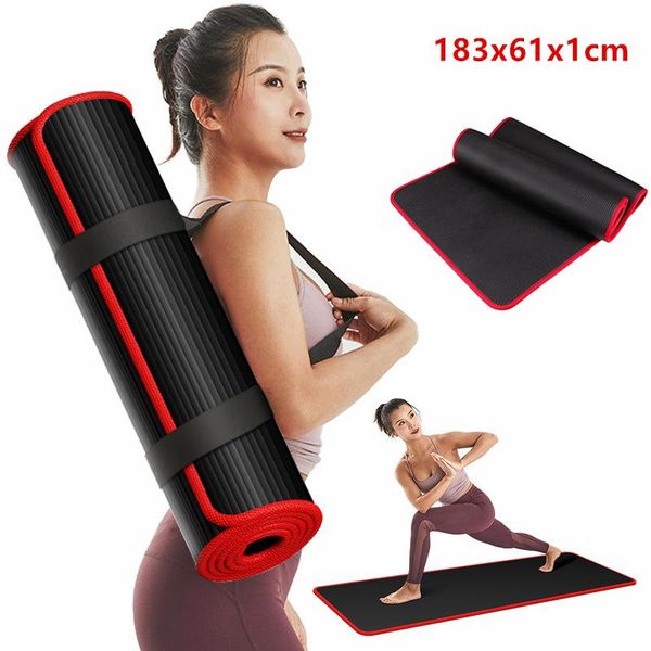 yoga mats 183x61x1cm fashion non-slip nrb mat widen fitness exercise pad with bandages storage bag
yoga mats 183x61x1cm fashion non-slip nrb mat widen fitness exercise pad with bandages storage bag