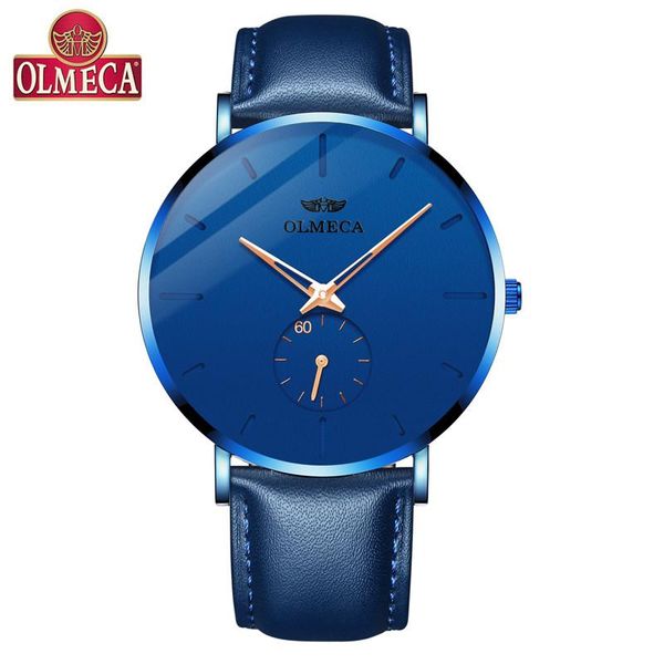 wristwatches 2021 olmeca mens watches military ultra-thin quartz watch casual blue leather waterproof sport men, Slivery;brown
wristwatches 2021 olmeca mens watches military ultra-thin quartz watch casual blue leather waterproof sport men, Slivery;brown