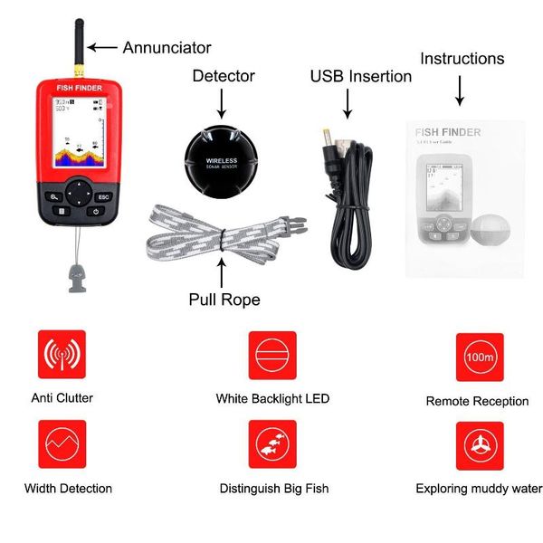 intelligent color screen wireless sonar ultrasonic underwater fish finder visual high-definition finding
intelligent color screen wireless sonar ultrasonic underwater fish finder visual high-definition finding