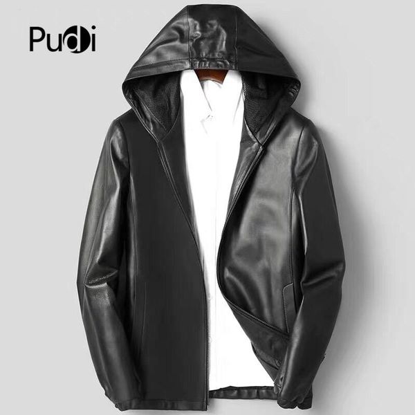 men's jackets pudi mt934 fashion mens hood coats short genuine sheepskin leather real outwear, Black;brown
men's jackets pudi mt934 fashion mens hood coats short genuine sheepskin leather real outwear, Black;brown