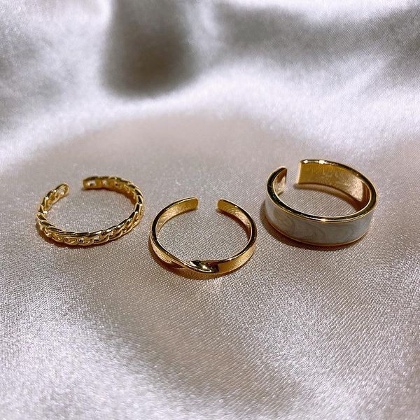 wedding rings gothic style three piece opening for woman fashion korean jewelry european and american 2021 party ring, Slivery;golden
wedding rings gothic style three piece opening for woman fashion korean jewelry european and american 2021 party ring, Slivery;golden