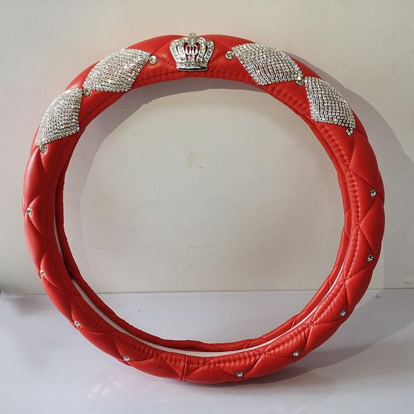 steering wheel covers luxury diamond crown leather car with crystal rhinestones pu covered for girls interior accessories
steering wheel covers luxury diamond crown leather car with crystal rhinestones pu covered for girls interior accessories
