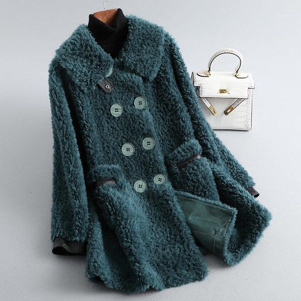 women's fur & faux women 2021 autumn winter real wool parka female thick warm double breasted jacket ladies elegant casual overcoats l6, Black
women's fur & faux women 2021 autumn winter real wool parka female thick warm double breasted jacket ladies elegant casual overcoats l6, Black