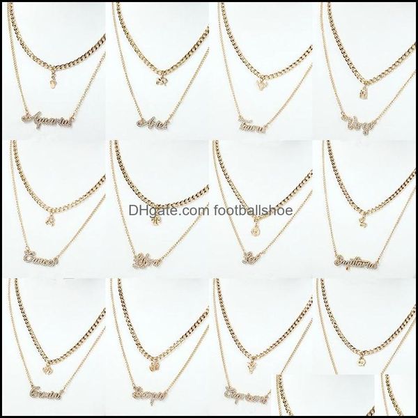 & pendants jewelry fashion style 12 constellations alphabet set with diamond necklace constellation pendant couple necklaces drop delivery 2, Silver
& pendants jewelry fashion style 12 constellations alphabet set with diamond necklace constellation pendant couple necklaces drop delivery 2, Silver