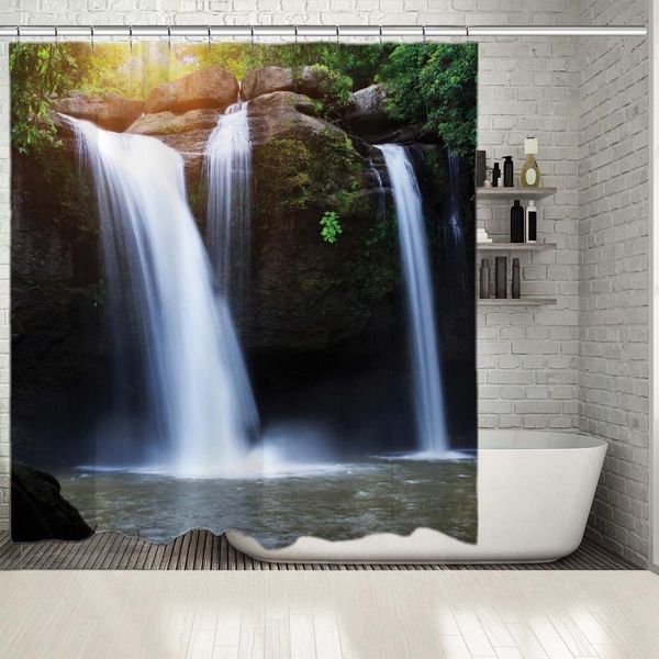shower curtains curtain haew suwat waterfall in deep forest at the khao yai national park, thailand landscape green white brown
shower curtains curtain haew suwat waterfall in deep forest at the khao yai national park, thailand landscape green white brown