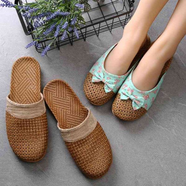 slippers summer women shoes flax weaving non-slip mules bowknot male sandals beach flip flops man house indoor slides vagl, Black
slippers summer women shoes flax weaving non-slip mules bowknot male sandals beach flip flops man house indoor slides vagl, Black