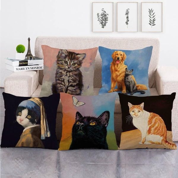 cushion/decorative pillow 45cm*45cm pure background focused cat design high quantity cushion cover linen/cotton sofa decorative case
cushion/decorative pillow 45cm*45cm pure background focused cat design high quantity cushion cover linen/cotton sofa decorative case