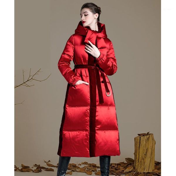 women's down & parkas winter thick warm white duck jacket for women 2021 ladies hooded patchwork velvet long coat cold-proof outerwear, Black
women's down & parkas winter thick warm white duck jacket for women 2021 ladies hooded patchwork velvet long coat cold-proof outerwear, Black