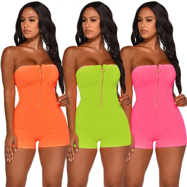 bodysuit tracksuit rompers womens jumpsuit strapless skinny ribbed slim zip solid playsuits overalls combinaison femme, Black;white
bodysuit tracksuit rompers womens jumpsuit strapless skinny ribbed slim zip solid playsuits overalls combinaison femme, Black;white