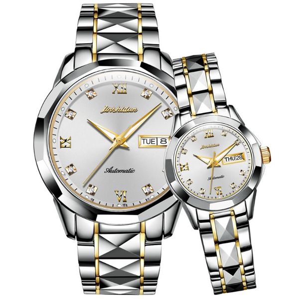 wristwatches jsdun brand fashion -selling watch luxury automatic mechanical tungsten steel waterproof clock couple 8813, Slivery;brown
wristwatches jsdun brand fashion -selling watch luxury automatic mechanical tungsten steel waterproof clock couple 8813, Slivery;brown