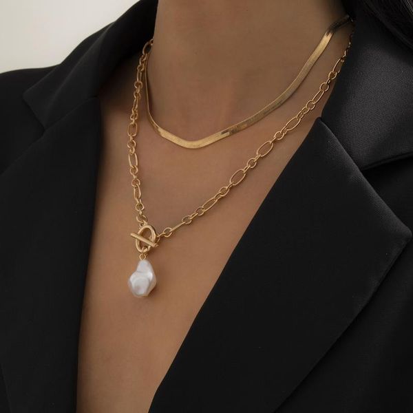 chains vintage lariat baroque pearl pendant necklace for women layered aesthetic snake chain choker fashion neck jewelry 2021, Silver
chains vintage lariat baroque pearl pendant necklace for women layered aesthetic snake chain choker fashion neck jewelry 2021, Silver