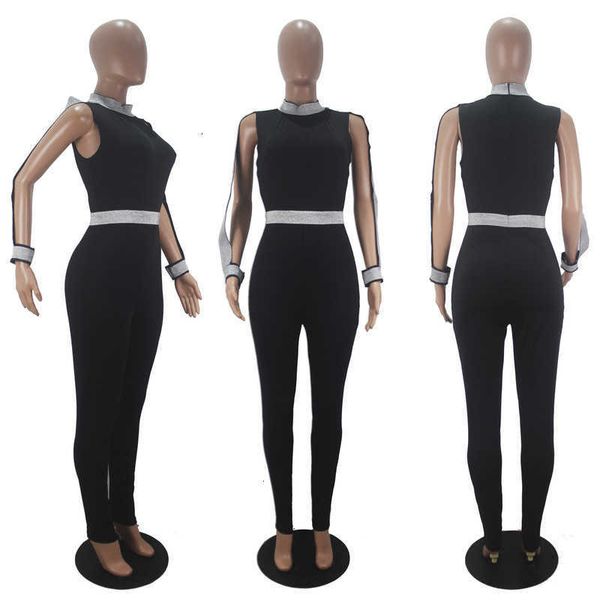 dresses d9325 women's casual solid color sleeveless silver ribbon jumpsuit, Black;gray
dresses d9325 women's casual solid color sleeveless silver ribbon jumpsuit, Black;gray