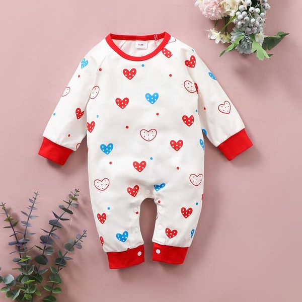heart polka dot print romper baby jumpsuit born infant girls boys clothes valentine's day girl set jumpsuits, Blue
heart polka dot print romper baby jumpsuit born infant girls boys clothes valentine's day girl set jumpsuits, Blue