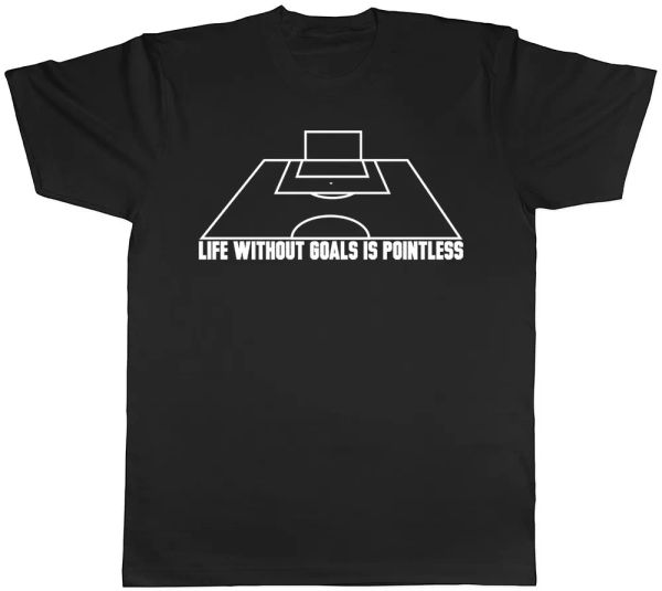 life without goals is pointless football mens womens ladies t-shirt, White;black
life without goals is pointless football mens womens ladies t-shirt, White;black