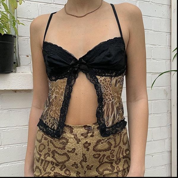 patchwork leopard print y2k women tanks lace trim v neck mesh cami vintage 90s aesthetic cute kawaii, White
patchwork leopard print y2k women tanks lace trim v neck mesh cami vintage 90s aesthetic cute kawaii, White
