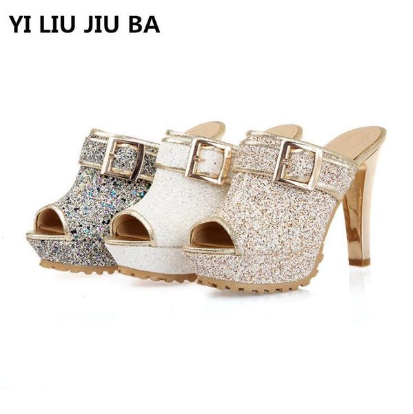 slippers women shoes super heel peep toe summer non-slip woman fashion buckle plus size34-39 mujer **634, Black
slippers women shoes super heel peep toe summer non-slip woman fashion buckle plus size34-39 mujer **634, Black