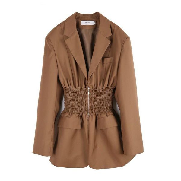 autumn fashion women blazer coat full sleeve notched high street wild loose elegant pleated waist jackets c458 women's suits & blazers, White;black
autumn fashion women blazer coat full sleeve notched high street wild loose elegant pleated waist jackets c458 women's suits & blazers, White;black