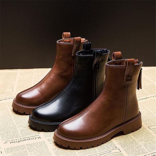 boots slim female british style thick soled locomotive handsome versatile 2021 winter round head single muffin fema, Black
boots slim female british style thick soled locomotive handsome versatile 2021 winter round head single muffin fema, Black