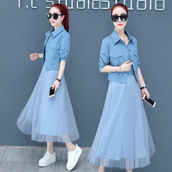 casual dresses spring summer style women plus size fashion mesh patchwork strap jeans dress for slim denim two-piece, Black;gray
casual dresses spring summer style women plus size fashion mesh patchwork strap jeans dress for slim denim two-piece, Black;gray